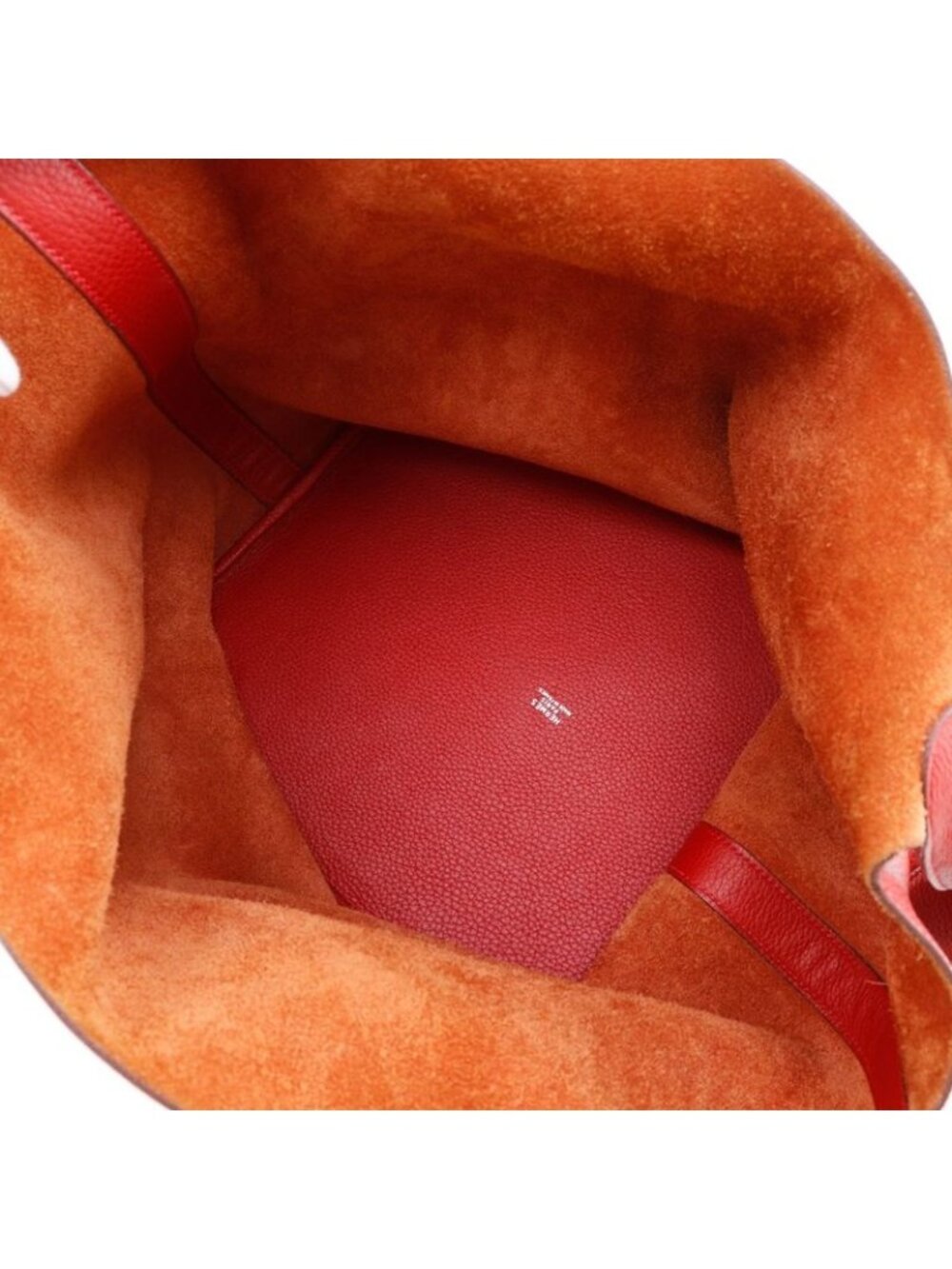 Hermes Picotin TGM Taurillon Clemence Red I Tote Bag - Picture 6 of 10